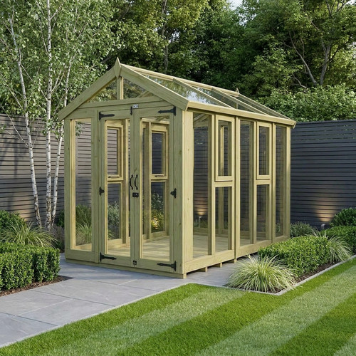 Apex glass greenhouse - -, all