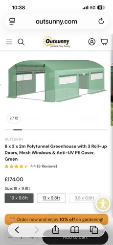 Outsunny x 2mreinforced - 6,