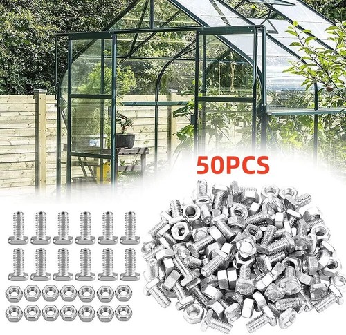 50x greenhouse bolts and - greenhouse, nuts
