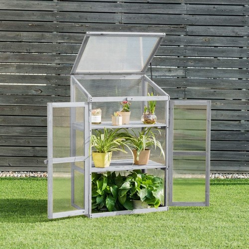 Neo mini wooden greenhouse - wooden,
