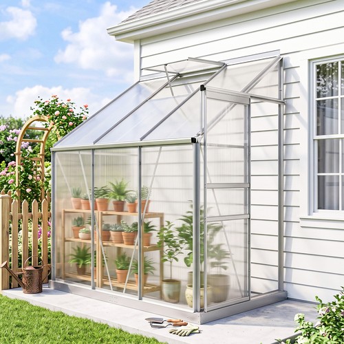 4ft lean to polycarbonate - 6,