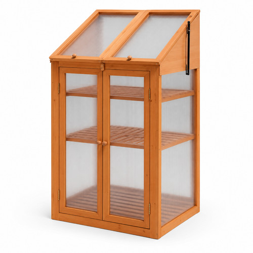 Shelves wooden greenhouse - 3,