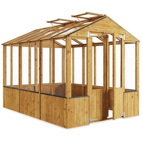 Wooden greenhouse garden - greenhouse,