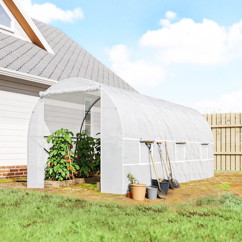 Steel frame garden greenhouse - steel,
