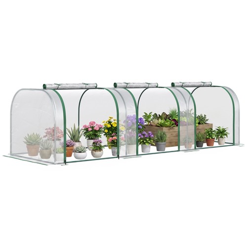 Outsunny tunnel greenhouse - outsunny,