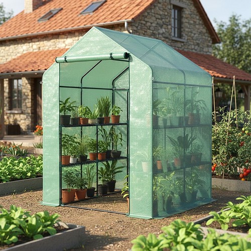 Large walk greenhouse - in,